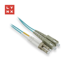 LYNX duplexní patch kabel MM, OM3, LC/SC, 50/125µm, 3m LYNX duplexní patch kabel MM, OM3, LC/SC, 50/125µm, 3m