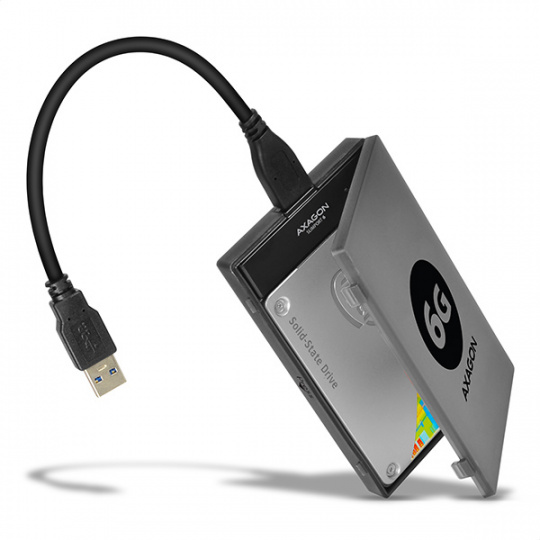 AXAGON ADSA-1S6, USB 3.0 - SATA 6G UASP HDD/SSD adaptér vrátane. 2.5" puzdrá