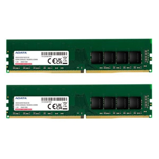 ADATA DIMM DDR4 32GB (Kit of 2) 3200MHz CL22 1048x8, Premier Dual Tray