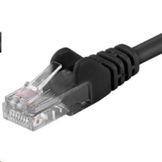 PREMIUMCORD Patch kábel UTP RJ45-RJ45 CAT5e 1.5 m čierna