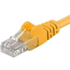 PremiumCord Patch kabel UTP RJ45-RJ45 CAT6 1,5m žlutá