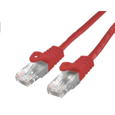 C-TECH kabel patchcord Cat6, UTP, červený, 3m