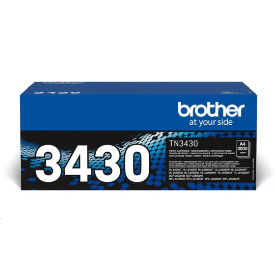 Toner BROTHER TN-3430 ( HL-L5xxx,HL-L6xxx, DCP/MFC-L5xxx, DCP/MFC-L6xxx,3 000 ks. A4)