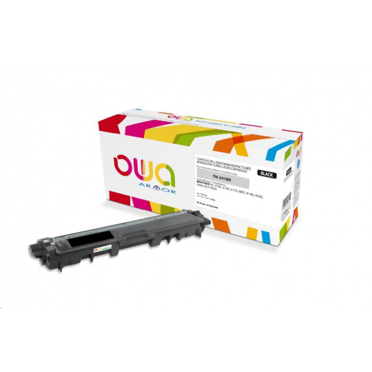 OWA Armor toner pre BROTHER HL 3140, 3150, 3170, MFC 9130, 9140, 9330, 2500 strán, TN241BK, čierny/čierny (TN-241BK/TN-242BK)