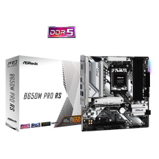 BAZAR - ASRock MB Sc AM5 B650M PRO RS, AMD B650, 4xDDR5, 1xDP, 1xHDMI, mATX - Poškozený obal (Komplet)