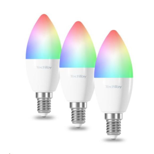 TechToy Smart Bulb RGB 6W E14 ZigBee 3pcs set