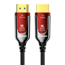 PREMIUMCORD Ultra High Speed HDMI 2.1 optický fiber kabel 8K@60Hz, zlacené 10m