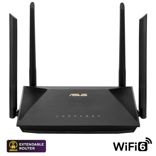 ASUS RT-AX53U (AX1800) WiFi 6 Extendable Router, AiMesh, 4G/5G Mobile Tethering