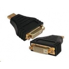 Redukčný kábel GEMBIRD HDMI samec na DVI samica (pozlátené kontakty, čierny)