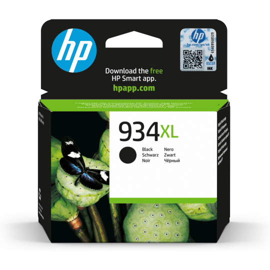 HP 934XL Black Ink Cartridge, C2P23AE (1,000 pages)