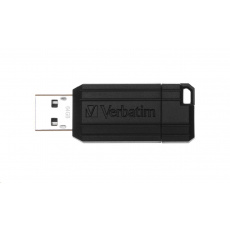 VERBATIM Flash Disk 64GB USB 2.0 Store 'n' Go PinStripe, čierna