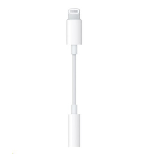 Adaptér APPLE Lightning pre 3,5 mm konektor pre slúchadlá Adaptér APPLE Lightning pre 3,5 mm konektor pre slúchadlá