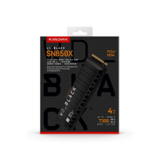 WD BLACK SSD NVMe 4TB PCIe SN850X Powered by SanDisk, Gen4, (R:7300, W:6600MB/s), Chladič WD BLACK SSD NVMe 4TB PCIe SN850X Powered by SanDisk, Gen4, (R:7300, W:6600MB/s), Chladič