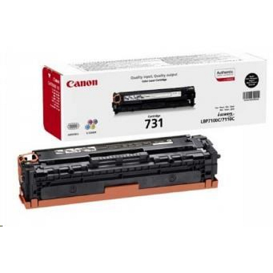 BAZAR - Canon TONER CRG-731BK černá pro i-SENSYS LBP7100Cn, LBP7110Cw, MF623Cn, MF628Cw, MF8230Cn, MF8280Cw (1400 str.) BAZAR - Canon TONER CRG-731BK černá pro i-SENSYS LBP7100Cn, LBP7110Cw, MF623Cn, MF628Cw, MF8230Cn, MF8280Cw (1400 str.)