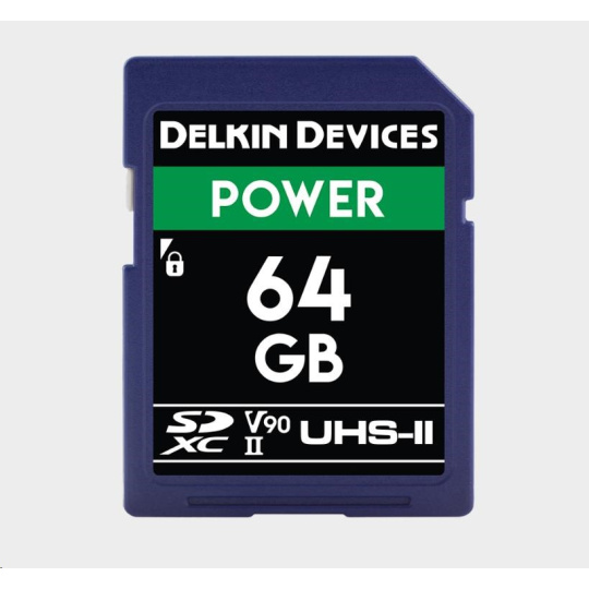 Delkin SD Power 2000X UHS-II U3 (V90) R300/W250 64GB