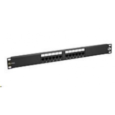 Solarix Patch panel 12 x RJ45 CAT5E UTP 150 MHz čierny SX12-5E-UTP-BK