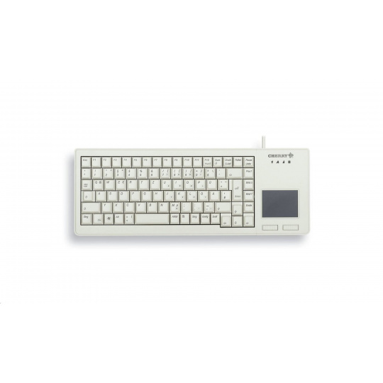 CHERRY klávesnice G84-5500, touchpad, ultralehká, USB, EU, šedá