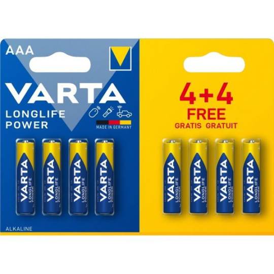 Varta LR03/4+4 Longlife POWER 4903