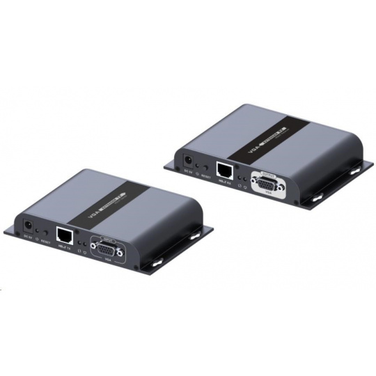 Extender PremiumCord VGA na 120 m cez LAN, cez IP, HDBitT