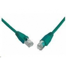 Solarix Patch kábel CAT5E SFTP PVC 0,5m zelený odolný proti zachyteniu C5E-315GR-0,5MB