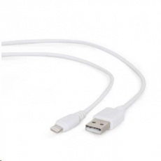 GEMBIRD CABLEXPERT USB 2.0 Nabíjací a synchronizačný kábel Lightning (IP5 a vyšší), 2 m, biely