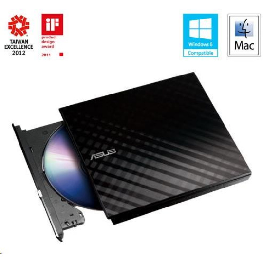 ASUS DVD Writer SDRW-08D2S-U LITE/BLACK, externá štíhla DVD-RW, čierna, USB ASUS DVD Writer SDRW-08D2S-U LITE/BLACK, externá štíhla DVD-RW, čierna, USB