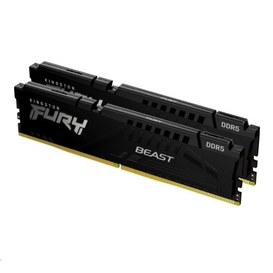 KINGSTON DIMM DDR5 64GB (Kit of 2) 5200MT/s CL36 FURY Beast Černá EXPO