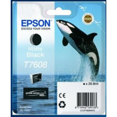 Čierny atrament EPSON ULTRACHROME HD "Scythe" - matná čierna - T7608 (25,9 ml)