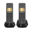 BAZAR - Gigaset Basic 100 Duo Black - Poškozený obal (Komplet)