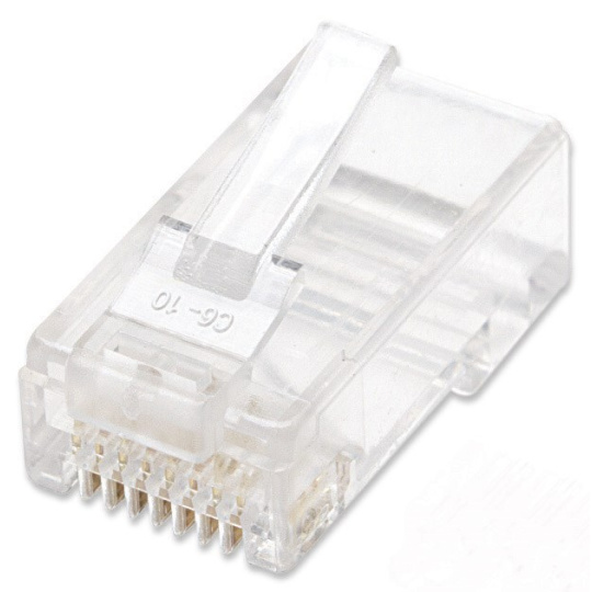 Intellinet RJ45 konektor, licna (drôt) UTP Cat5e, 100ks v balení