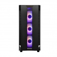 CHIEFTEC Miditower Gaming HUNTER, čierny, 4x RGB Rainbow Fan, 2 x USB 3.0, bočné sklo