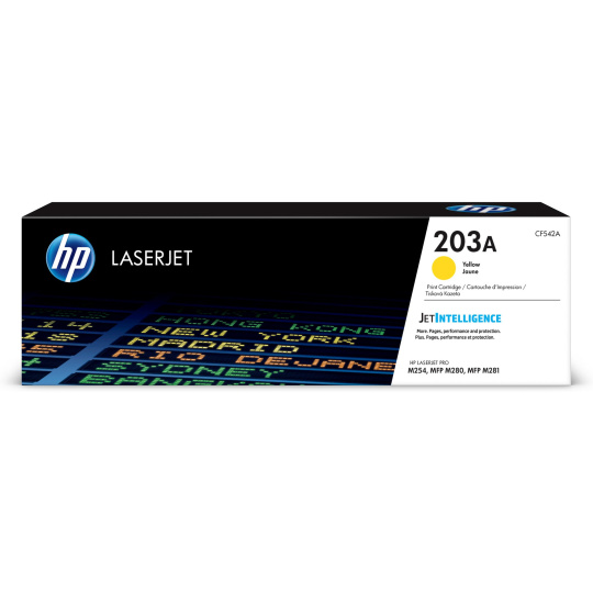 HP 203A Yellow Original LaserJet Toner Cartridge (1,300 pages)