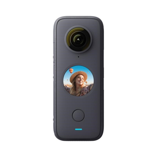 Insta360 ONE X2 akční outdoorová kamera, vodotěsná, dvojice 360° objektivů, 30 fps, ovládání hlasem
