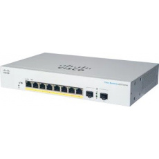 Cisco switch CBS220-8FP-E-2G (8xGbE,2xSFP, 8xPoE+,130W,fanless)