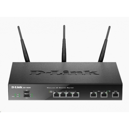 Bezdrôtový router D-Link DSR-1000AC AC Unified Service Router, 2x gigabitová sieť WAN, 4x gigabitová sieť LAN, 2x USB, VPN