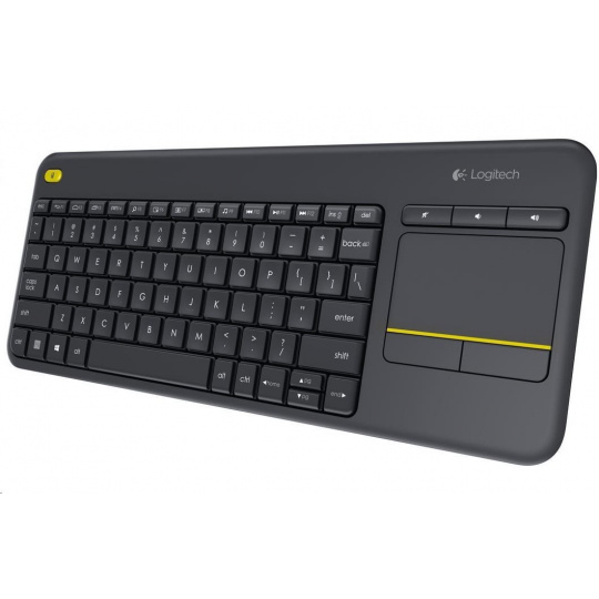 Logitech Wireless Keyboard Touch Unifying K400 Plus, CZ