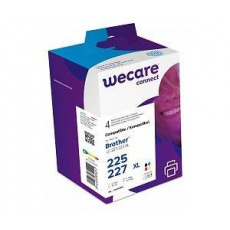 WECARE ARMOR kazeta pre BROTHER MFC-J4420DW, MFC-J4620DW (LC227/225XL CMYK) čierna/čierna+C+M+Y 27ml/3x13ml