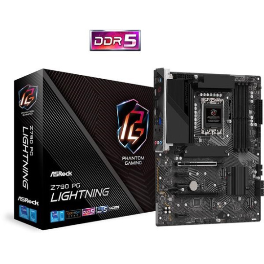 ASRock MB Sc LGA1700 Z790 PG LIGHTNING, Intel Z790, 4xDDR5, 1xHDMI