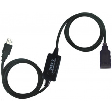 PREMIUMCORD USB 2.0 opakovač a predlžovací kábel A/M-A/F 10 m