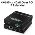 PremiumCord HDMI extender na 120m přes LAN, nekompresovaný, 4K@60Hz, přes IP