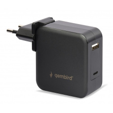 GEMBIRD Univerzálny adaptér NPA-PD60-01 pre notebook, Type-C PD, USB, 60 W