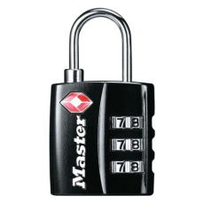 Master Lock Visací kombinační zámek TSA 4680EURDBLK Master Lock Visací kombinační zámek TSA 4680EURDBLK