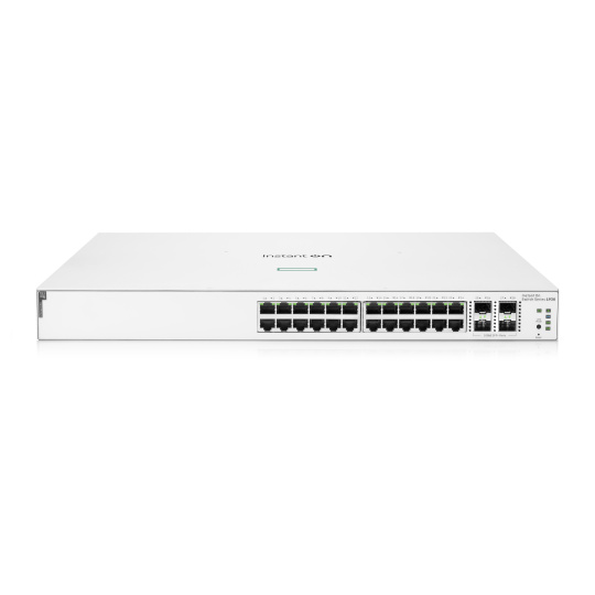 HPE Networking Instant On Switch 24p Gigabit CL4 PoE 4p SFP+ 370W 1930 (JL684B) HPE Networking Instant On Switch 24p Gigabit CL4 PoE 4p SFP+ 370W 1930 (JL684B)