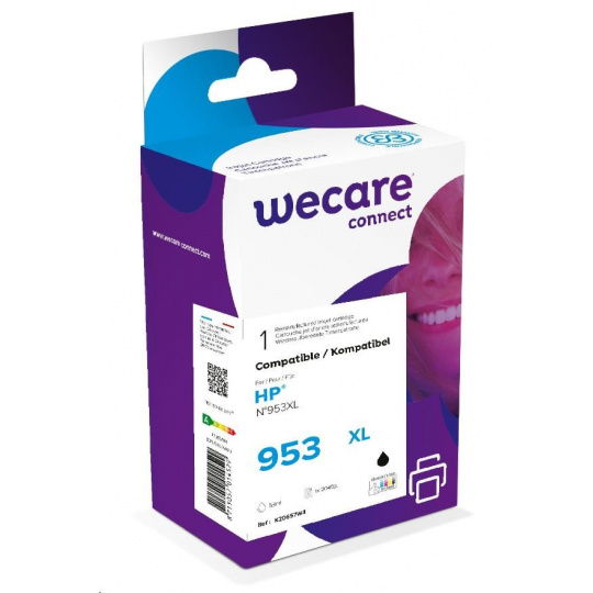 WECARE ARMOR kazeta pre HP OfficeJet Pro 8218, 8710, 8720, 8730, 8740 čierna 53 ml (953XL)