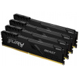 KINGSTON DIMM DDR4 64GB (Kit of 4) 2666MT/s CL16 1Gx8 FURY Beast Černá