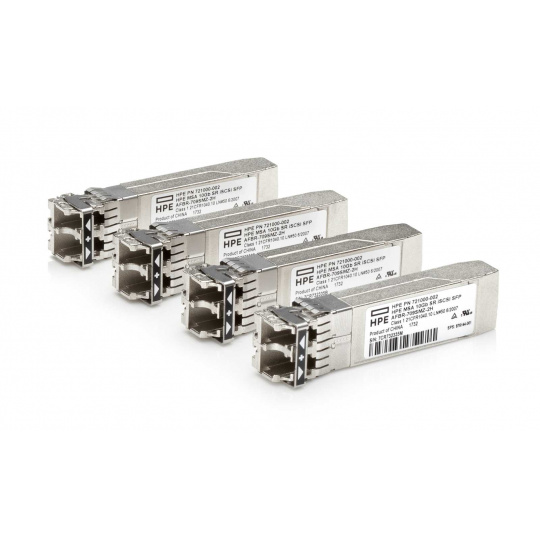 HPE MSA 10Gb Short Range iSCSI SFP+ 4-pack Transceiver