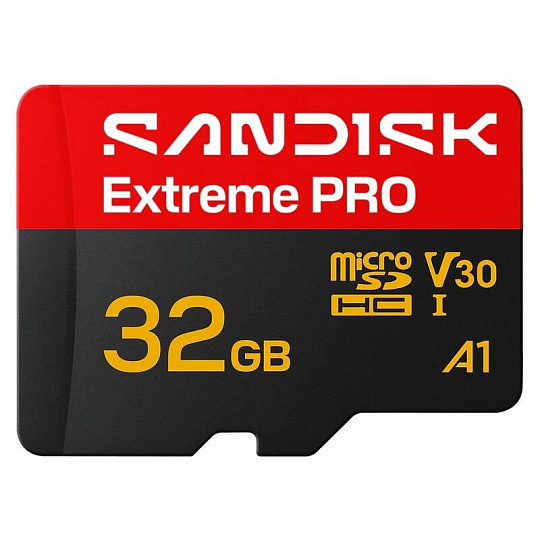 SanDisk micro SDHC Extreme PRO 32GB UHS-I U3 (100R/90W) + adaptér SanDisk micro SDHC Extreme PRO 32GB UHS-I U3 (100R/90W) + adaptér