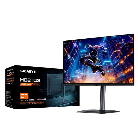 GIGABYTE LCD - 27" Gaming monitor MO27Q3, OLED, 2560x1440 QHD, 240Hz, 1.5M:1, 250cd/m2, 0.03ms, 2xHDMI, 1xDP GIGABYTE LCD - 27" Gaming monitor MO27Q3, OLED, 2560x1440 QHD, 240Hz, 1.5M:1, 250cd/m2, 0.03ms, 2xHDMI, 1xDP