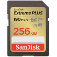 Karta SanDisk SDXC 256 GB Extreme PLUS (R 190 MB/s W130 MB/s Class 10, UHS-I U3 V30)