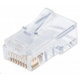 Intellinet konektor RJ45, Cat5e, UTP, 50µ, drôt a kábel, 100 ks v balení